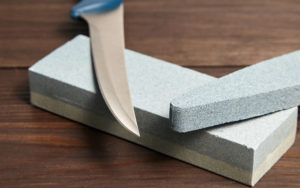 Oval and rectangular double layer sharpening stones