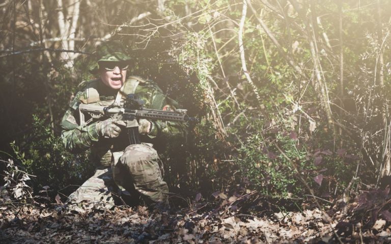 Airsoft military game